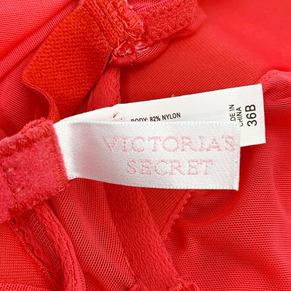 VICTORIAS SECRET Sheer Embroidered Bra Sli… - Picture 7 of 8